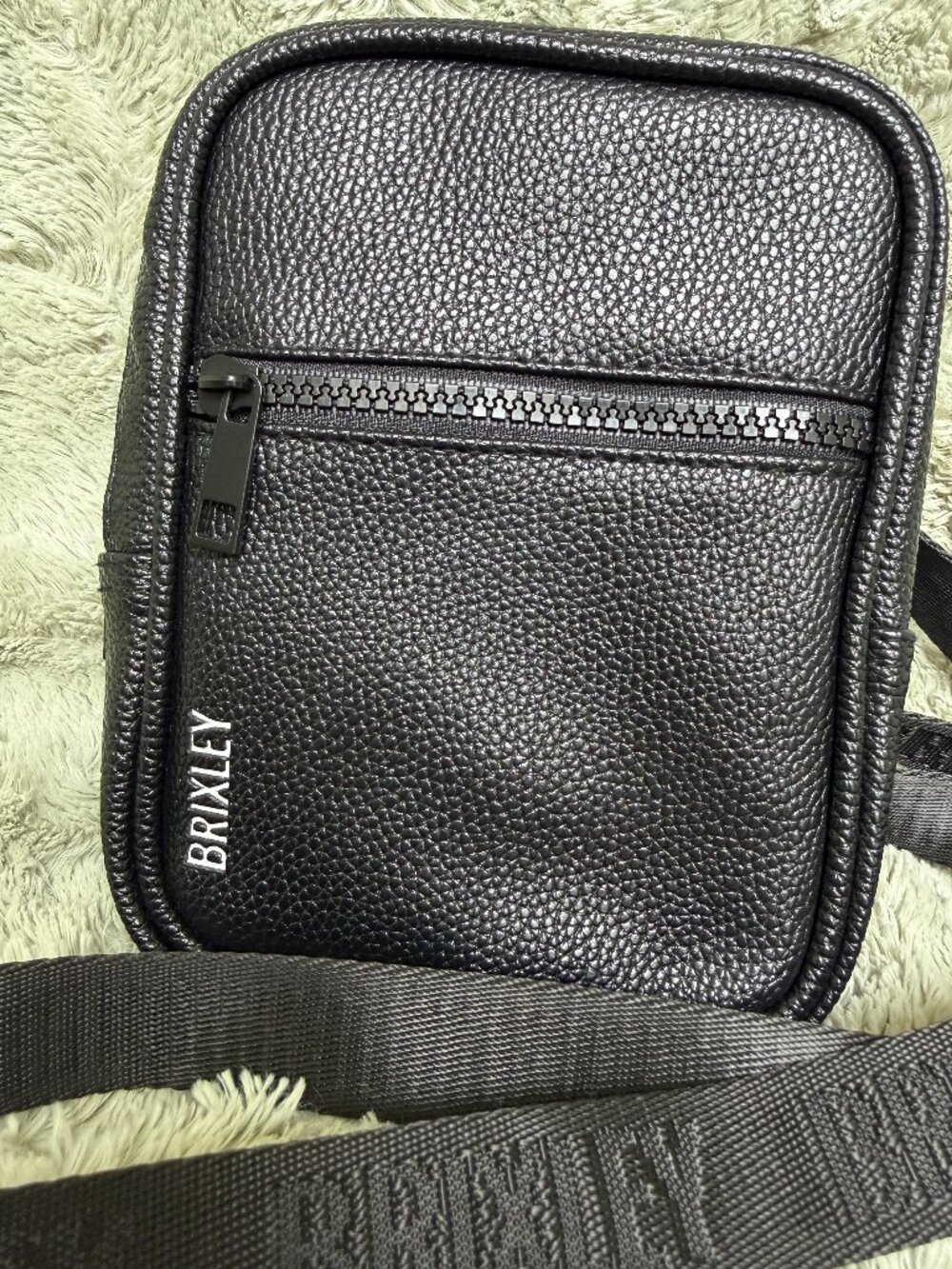 Brixley Black Faux Leather Crossbody Sling Bag | Barely Used
